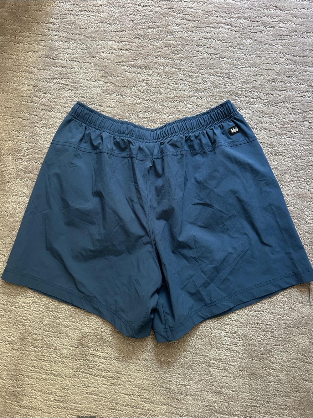 REI Women's Slate Blue Active Shorts with Elastic Waist